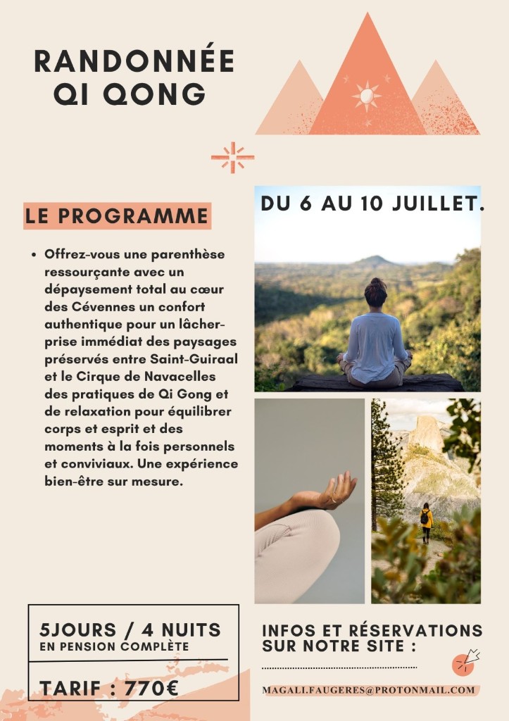 Illustration — Randonnée Qi Gong en Cévennes — séjour bien-être